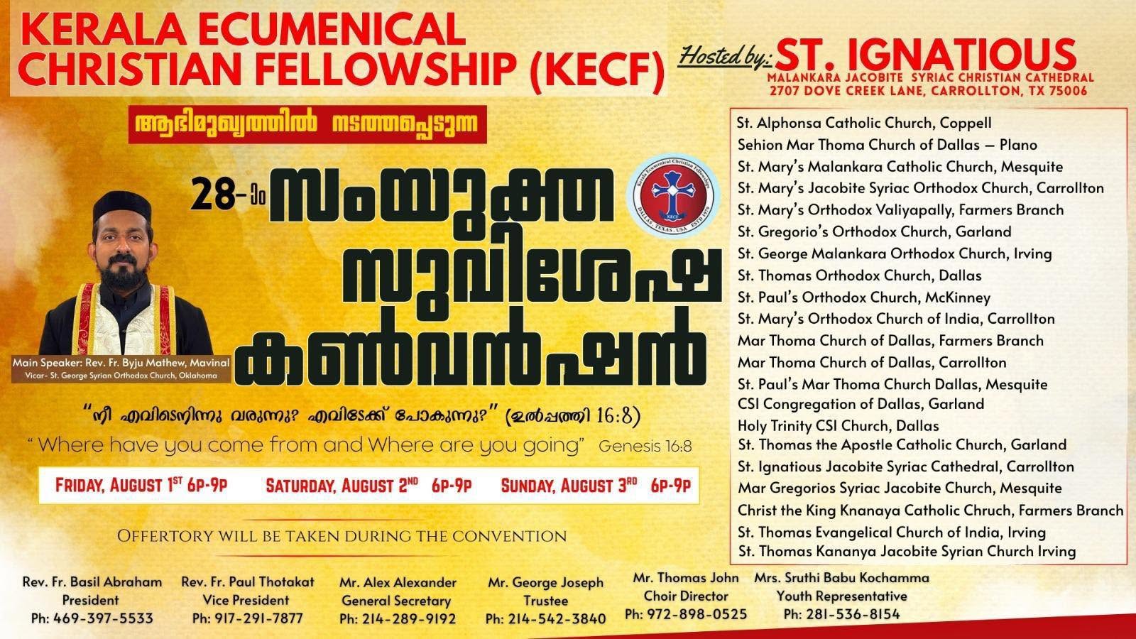 Official KECF 2025 United Gospel Convention announcement