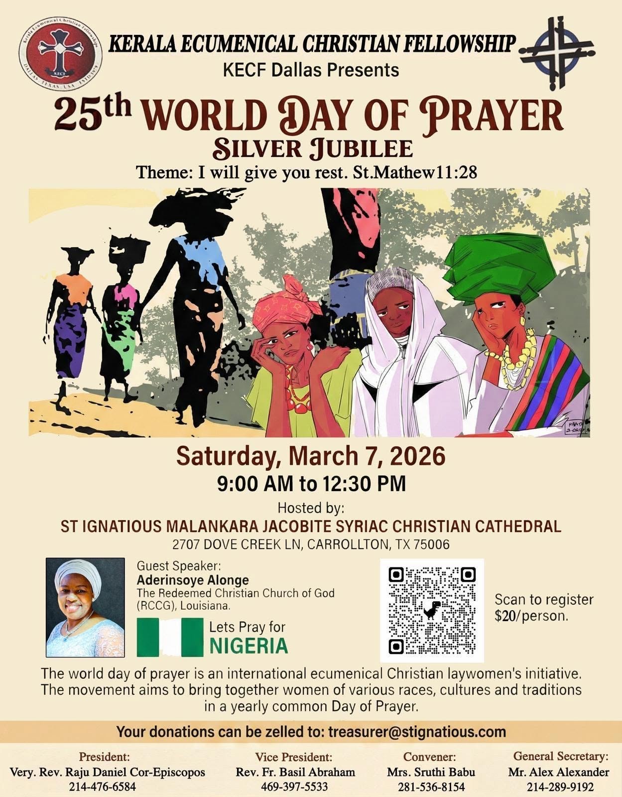 Official KECF 2026 World Day of Prayer announcement